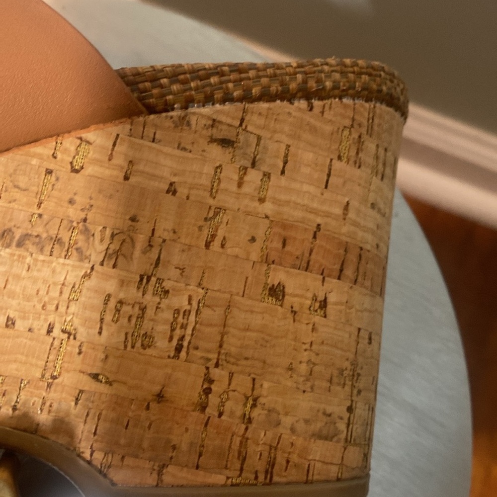 NWOT SAM EDELMAN YARDLIE TAN CORK THONG SANDALS - Picture 15 of 15